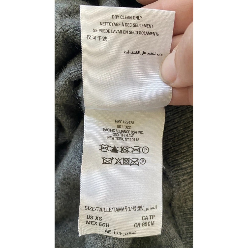 Juicy Couture 100% Cashmere Hooded Sweater Grey XS Black Label Y2K - Picture 5 of 9